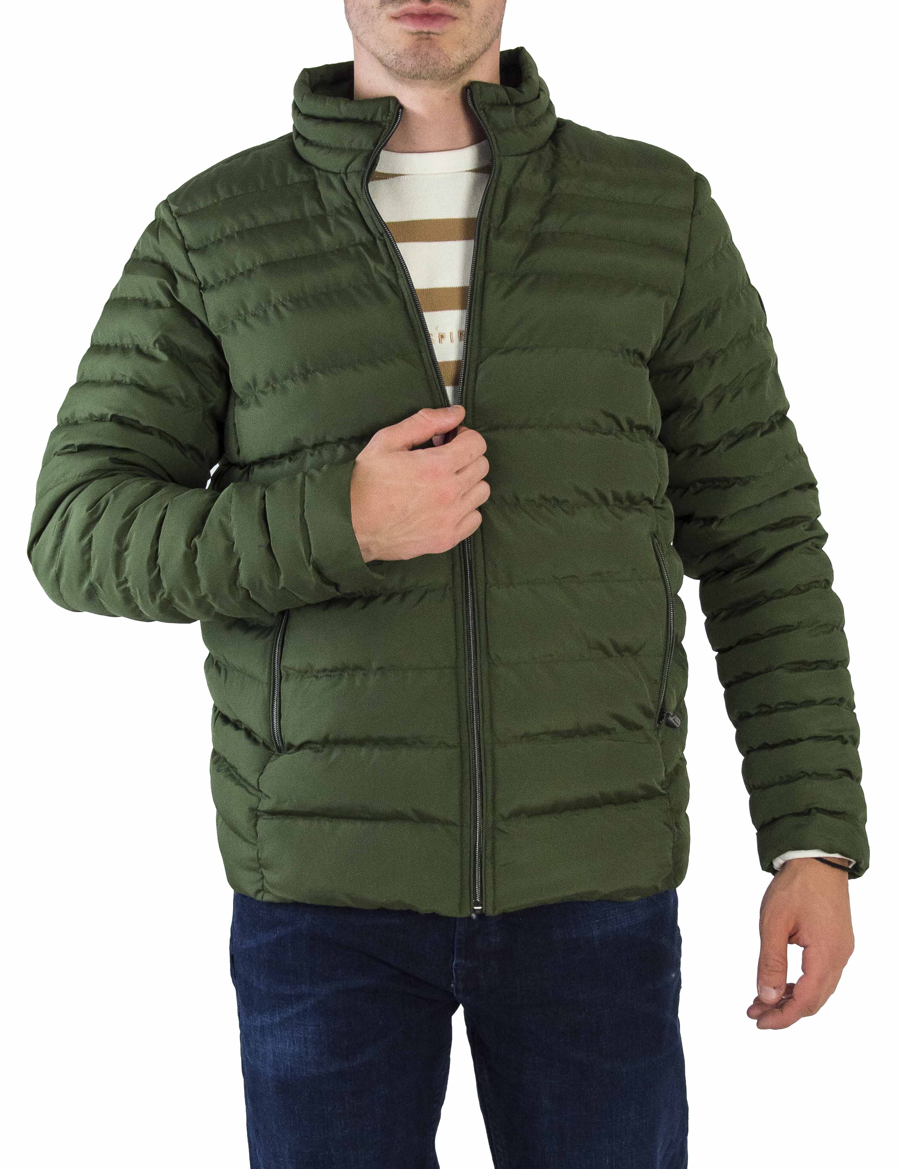 Ανδρικό χακί καπιτονέ μπουφάν 3066 φωτογραφία